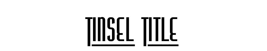 Tinsel Title cкачати шрифт безкоштовно